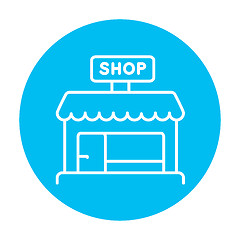 Image showing Shop store line icon.