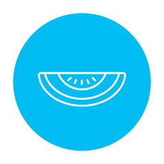 Image showing Watermelon line icon.