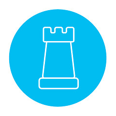 Image showing Chess line icon.