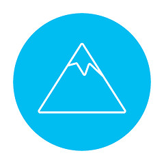 Image showing Mountain line icon.