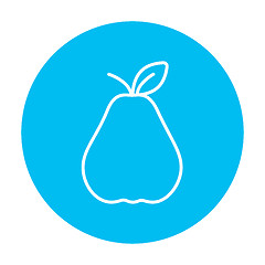 Image showing Pear line icon.