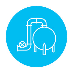 Image showing Factory line icon.