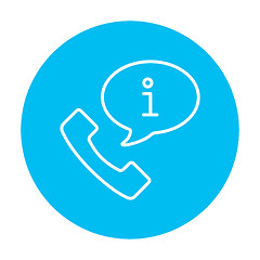 Image showing Customer service line icon.