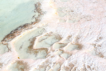 Image showing abstract in pamukkale turkey  calcium bath  water