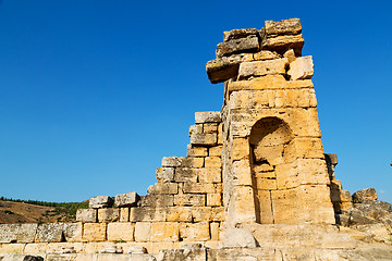 Image showing history pamukkale    old construction 