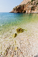 Image showing asia in thurkey antalya lycia way water rocks and sky near the n