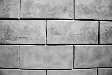 Image showing brick in  italy old wall and texture material the background