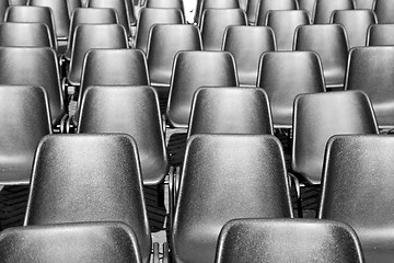 Image showing empty seat in italy europe background black  texture