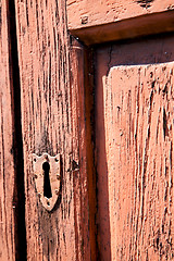 Image showing door    in italy old ancian   traditional  texture  