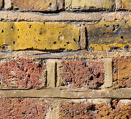 Image showing in london   the    abstract    texture of a ancien wall and ruin