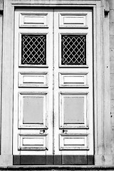 Image showing detail in  wall door  italy land europe architecture and wood th