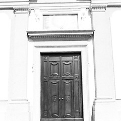 Image showing detail in  wall door  italy land europe architecture and wood th