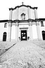 Image showing old architecture in italy europe milan religion and sunlight