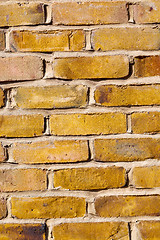 Image showing in london     texture of   wall and ruined brick