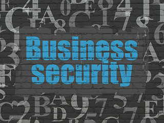 Image showing Safety concept: Business Security on wall background