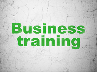 Image showing Education concept: Business Training on wall background