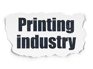 Image showing Industry concept: Printing Industry on Torn Paper background