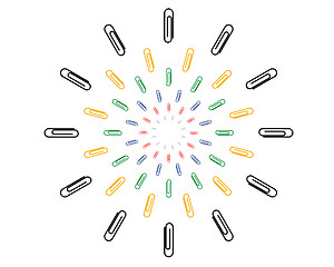 Image showing writing paper clips of different sizes