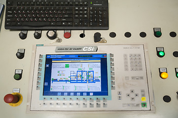 Image showing Control panel of stonemaking machine SP2000