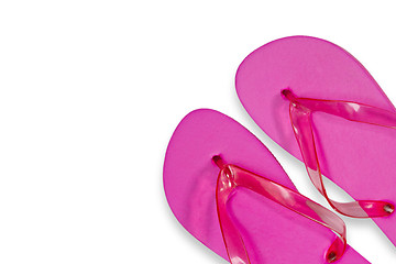 Image showing Pink Flip Flops