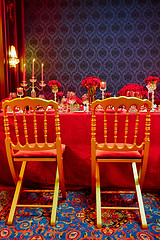 Image showing Table set for wedding or another catered event dinner.