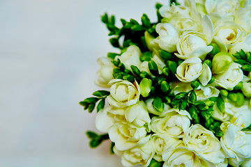 Image showing white flowers of lilac