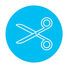 Image showing Scissors line icon.