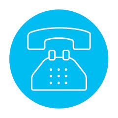 Image showing Telephone line icon.