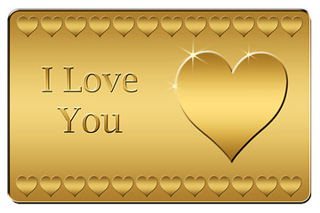 Image showing i love you plaque