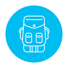 Image showing Backpack line icon.