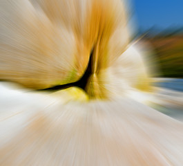 Image showing calcium bath and travertine unique blurred 