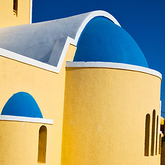 Image showing in santorini greece old construction and the sky