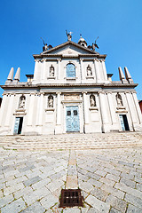 Image showing medieval   in italy europe     and sunlight