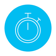 Image showing Stopwatch line icon.