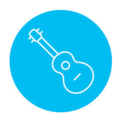 Image showing Guitar line icon.