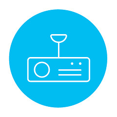 Image showing Digital projector line icon.