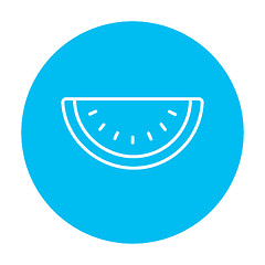 Image showing Watermelon line icon.