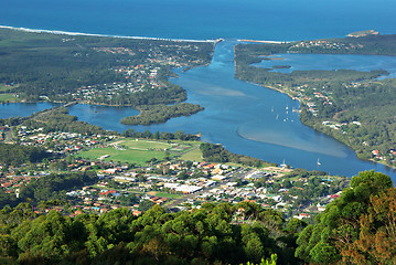 Image showing looking down at laurieton