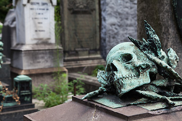 Image showing Old Cemetery statue