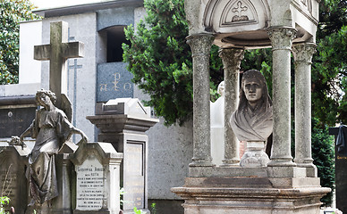 Image showing Old Cemetery statue