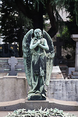 Image showing Old Cemetery statue