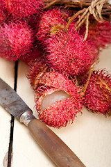 Image showing fresh rambutan fruits 