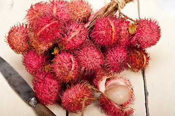 Image showing fresh rambutan fruits 