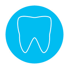 Image showing Tooth line icon.