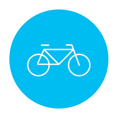 Image showing Bicycle line icon.