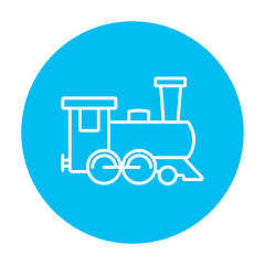 Image showing Train line icon.