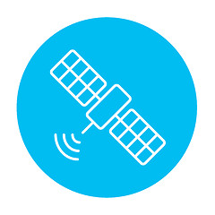 Image showing Satellite line icon.