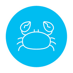 Image showing Crab line icon.