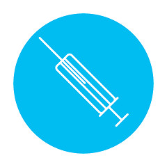 Image showing Syringe line icon.
