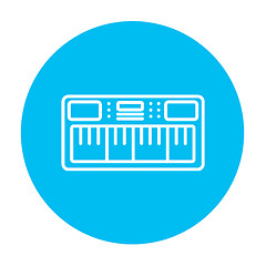 Image showing Synthesizer line icon.